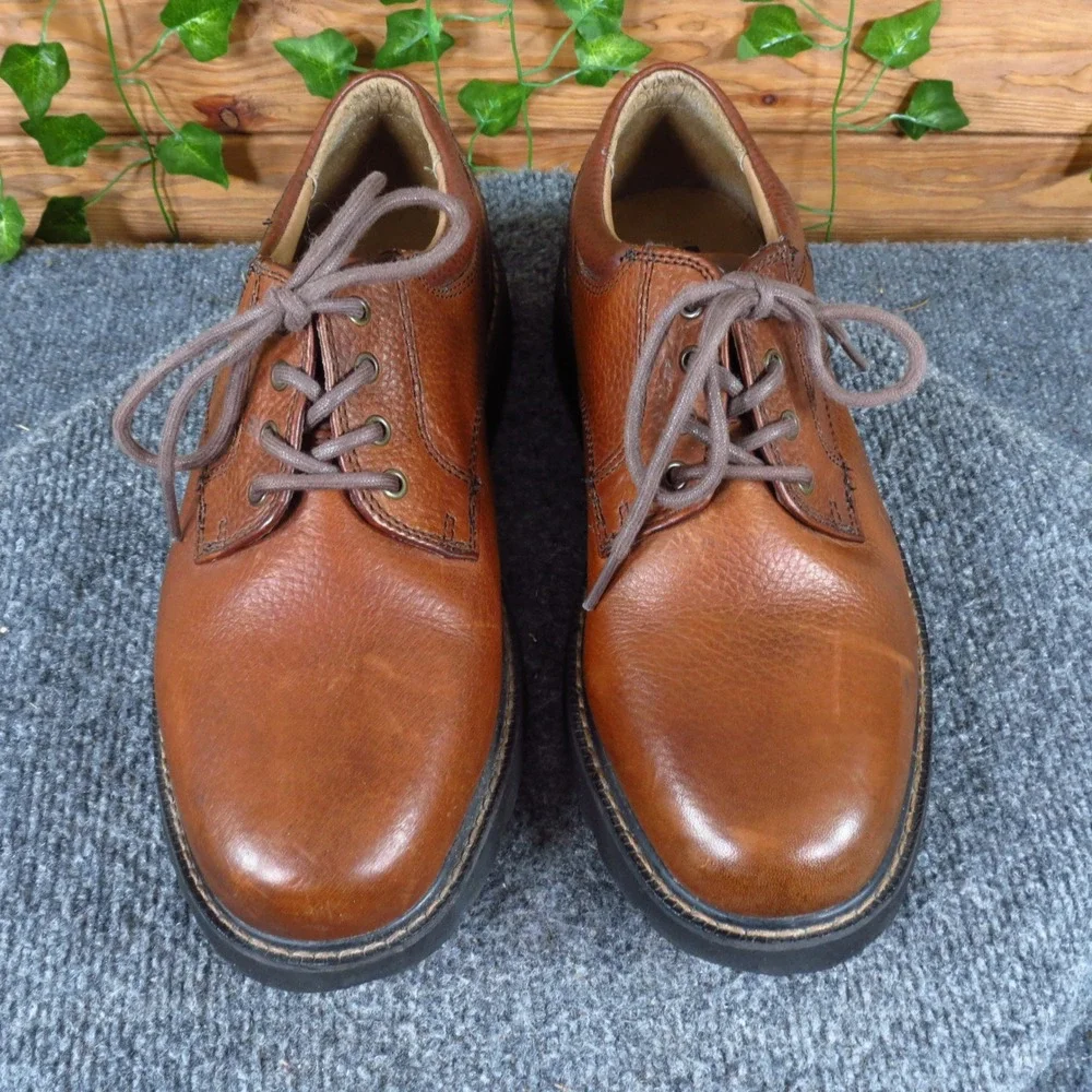 Dockers 90-3902 Mens Oxford Shoes Size 9.5M Business Casual Brown Leather Lug‎